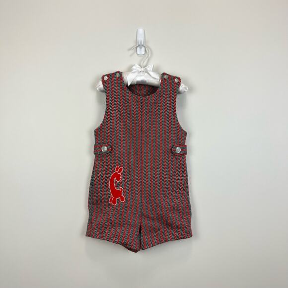Vintage Health-tex Stantogs Reg Green Shortall Romper 4T USA - Picture 1 of 8